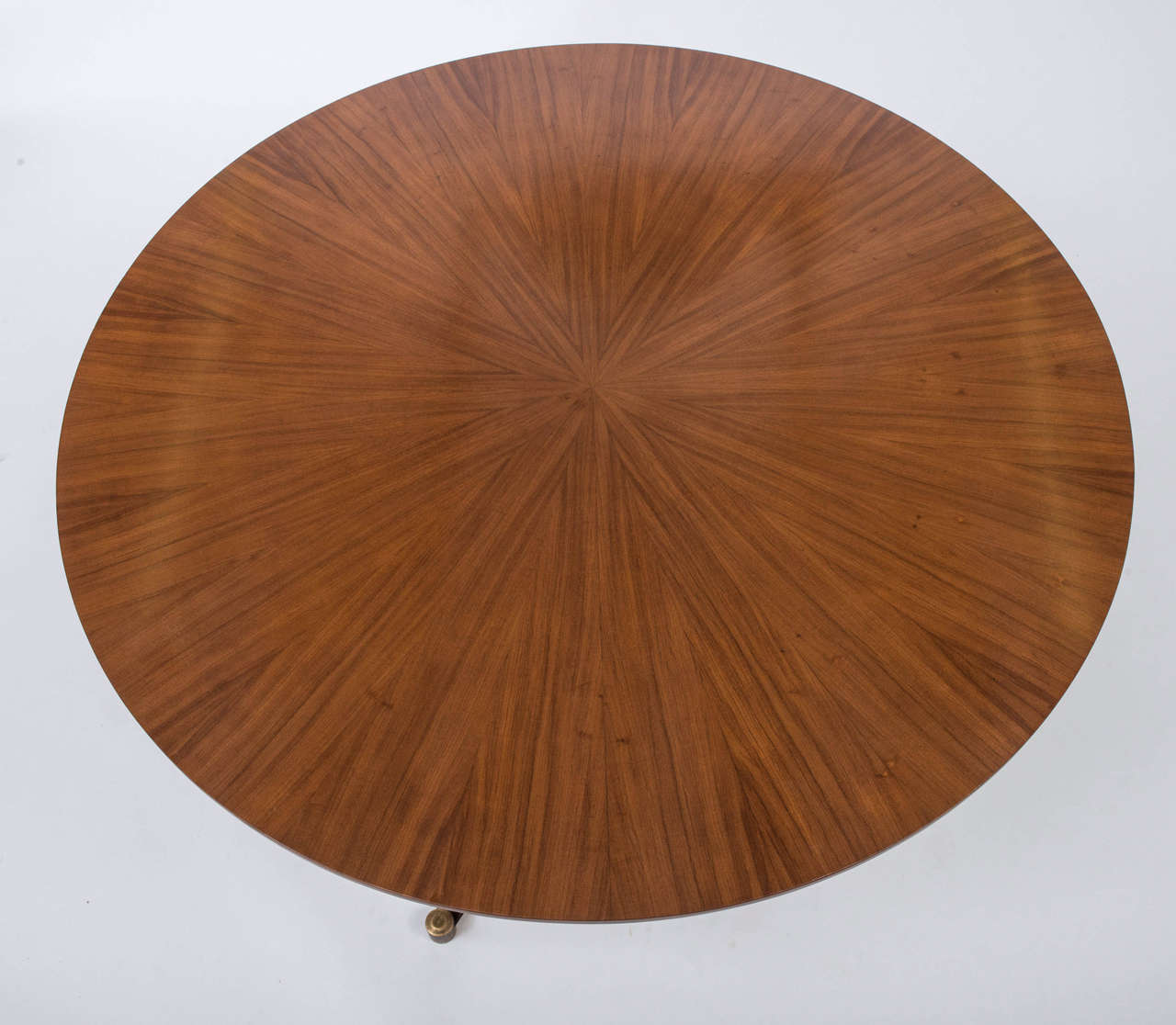 Paolo Buffa attributed mahogany circular centre table, Italy circa 1950 In Excellent Condition For Sale In Macclesfield, Cheshire