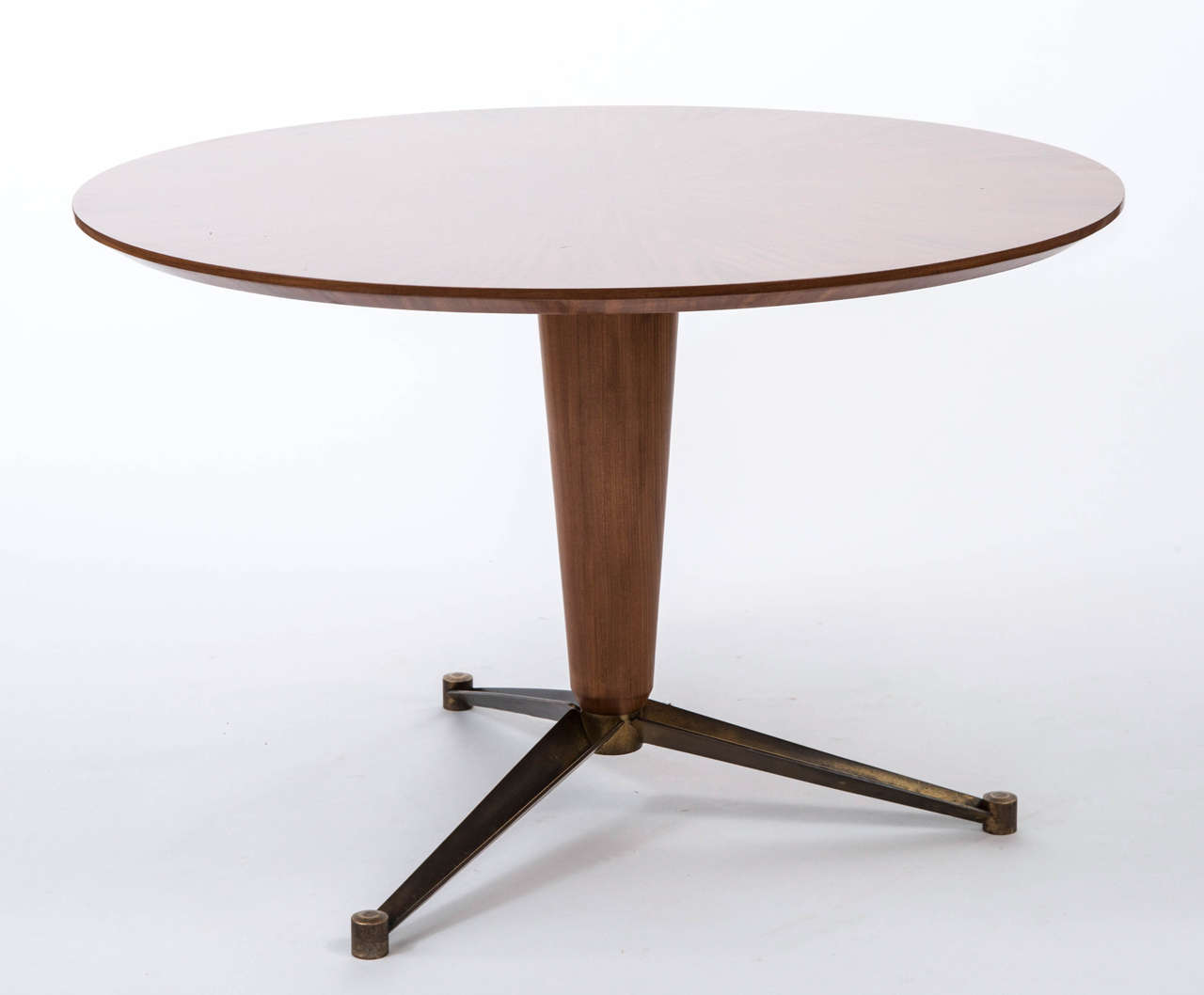 Paolo Buffa attributed mahogany circular centre table, Italy circa 1950 For Sale 2