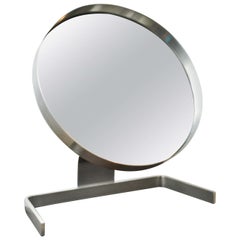 Vintage Adjustable Stainless Steel Circular Vanity Mirror