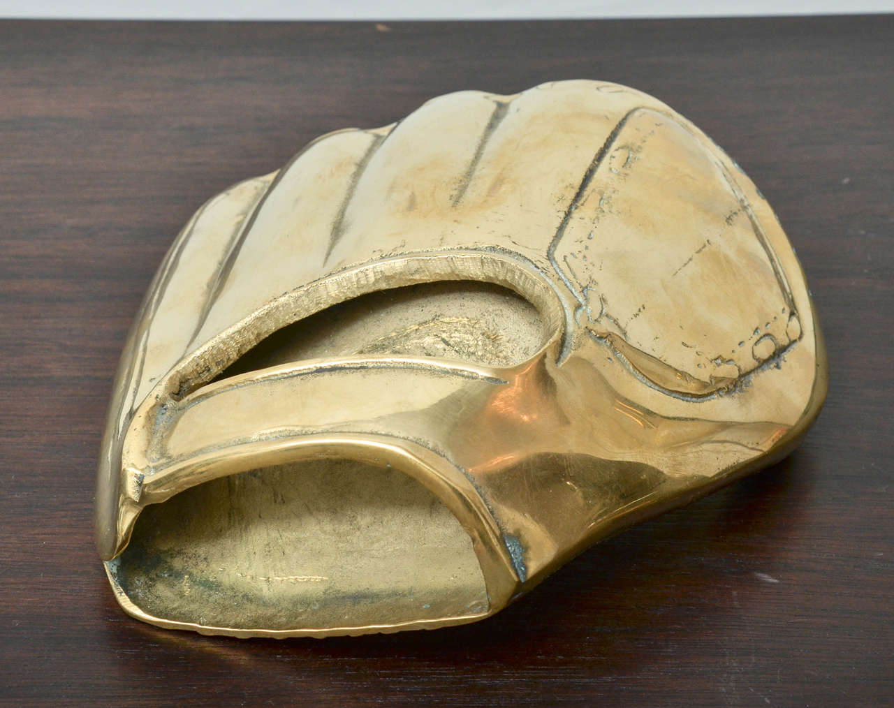 Mid-20th Century Brass Baseball Novelty Catcher's Mitt
