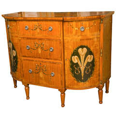 Edwardian Paint Decorated Cabinet 7