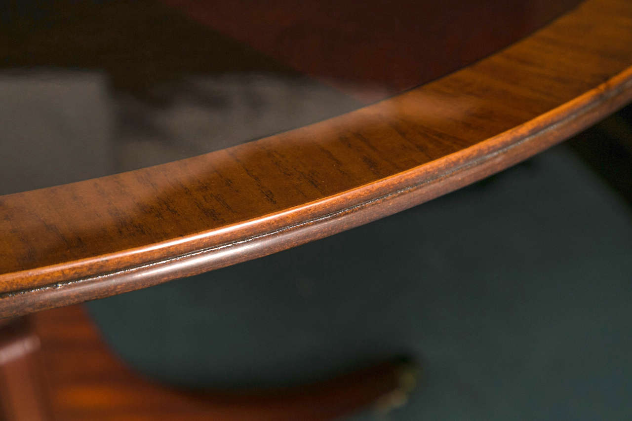 48 inch round mahogany dining table