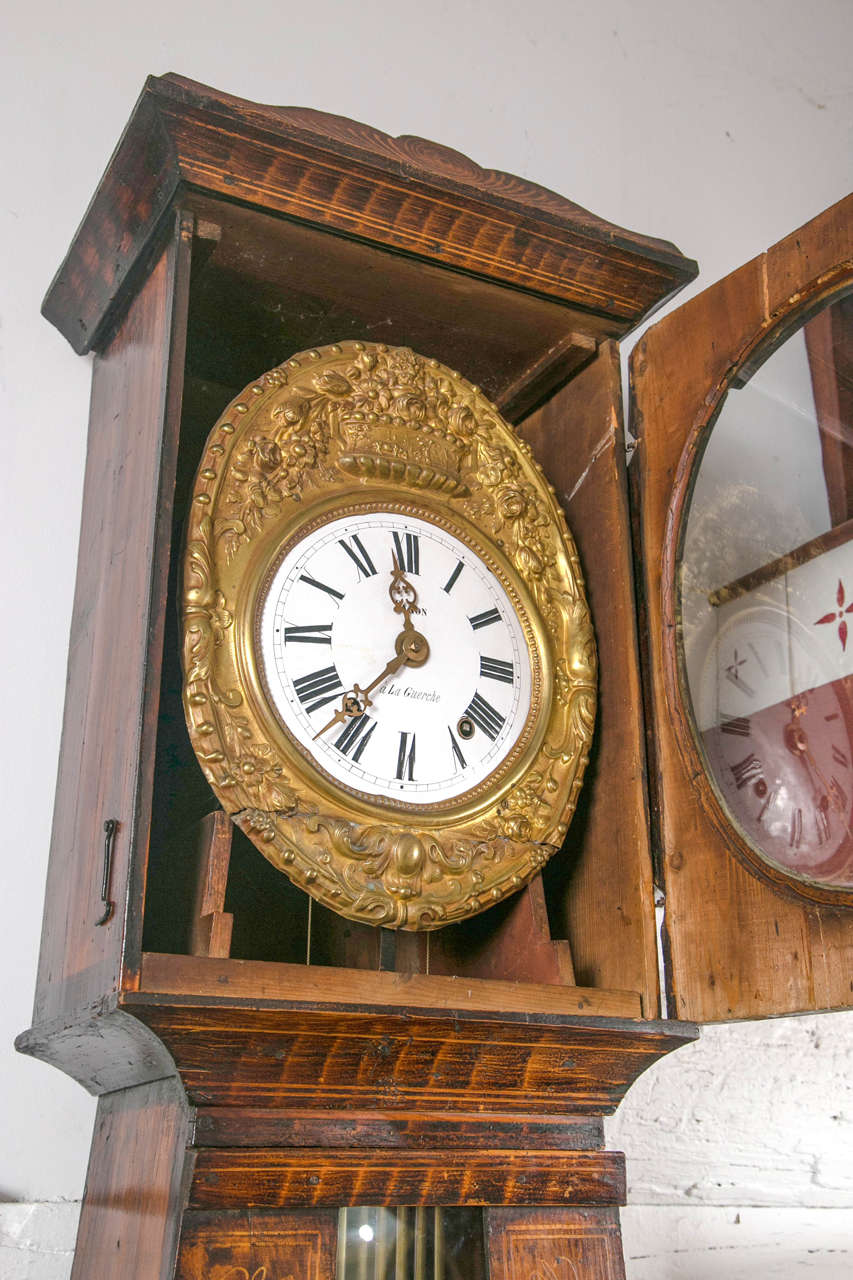 Morbier Clock In Excellent Condition For Sale In Woodbury, CT
