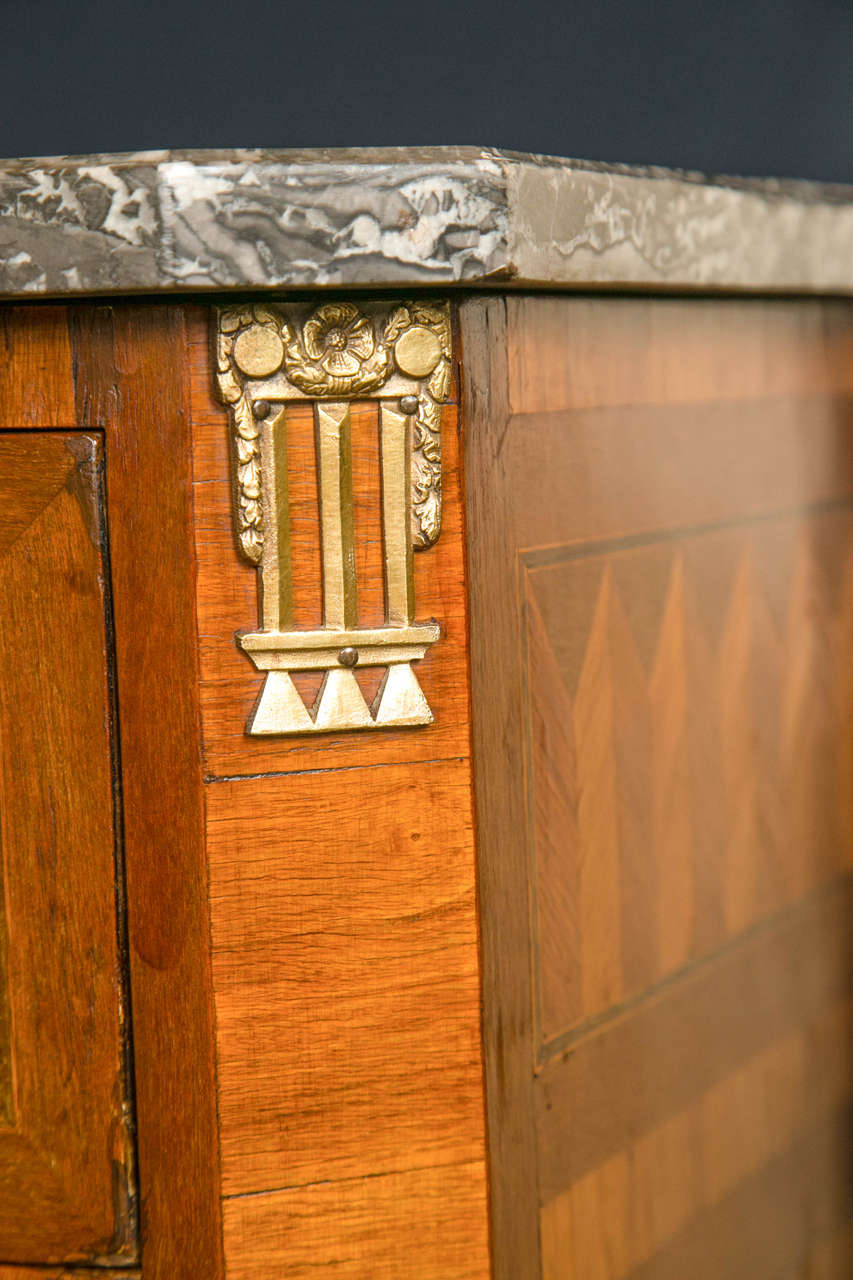 Louis XVI French Parquetry Inlaid Commode