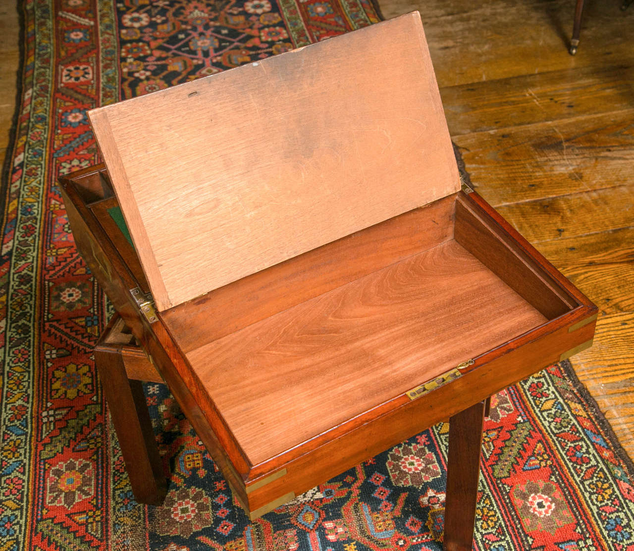 Mahogany Lap Desk on Stand For Sale at 1stDibs