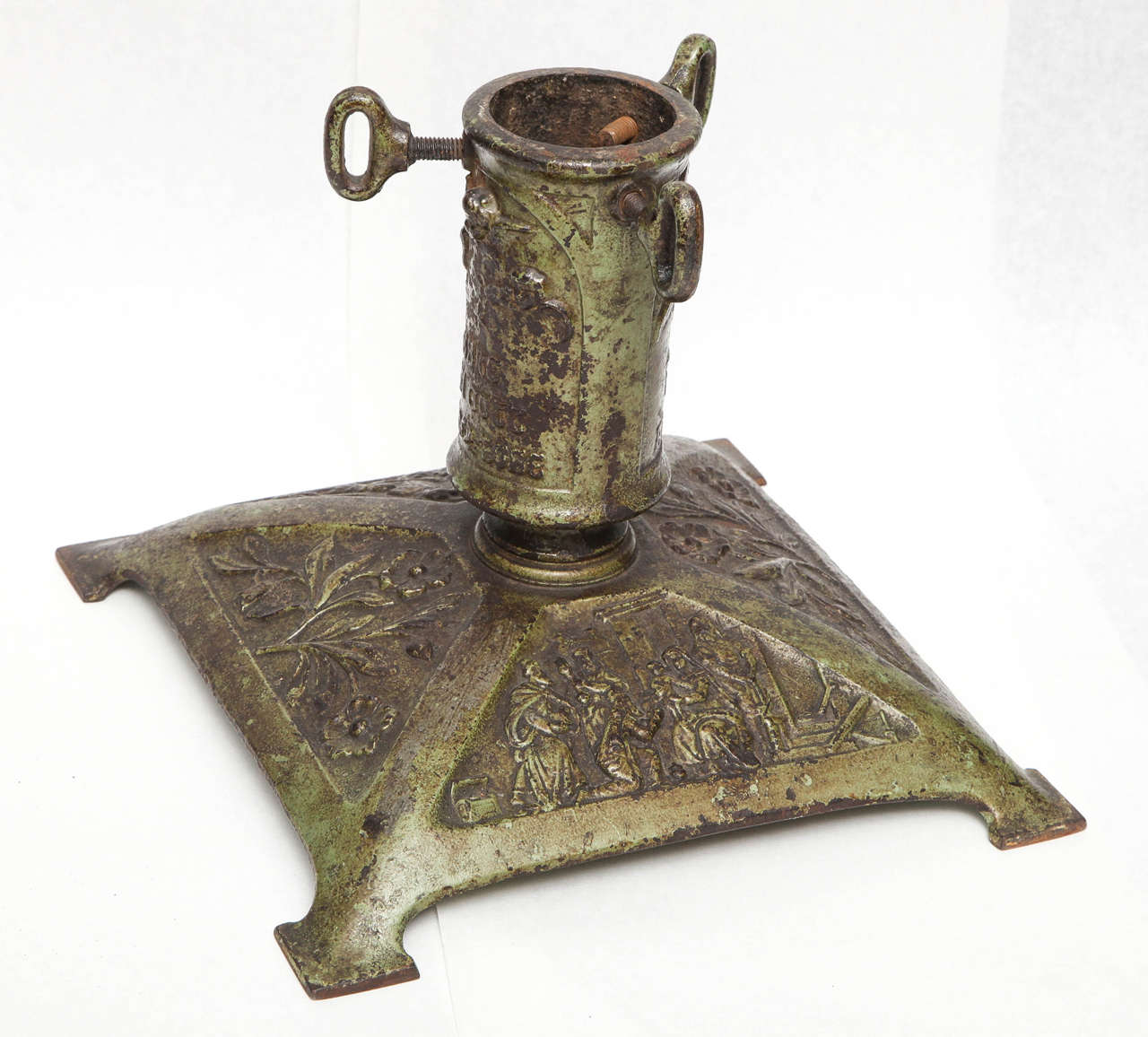Christmas Tree Stand with Nativity Scene, German, circa 1900s