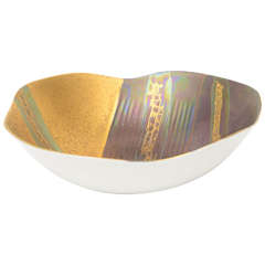 Signed Rosenthal Iridescent Hand-Painted Porcelain Bowl /SATURDAY SALE
