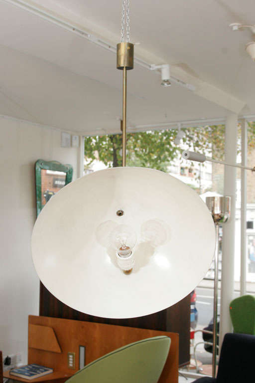1950'S ITALIAN WEIGHTED CEILING LAMP 1