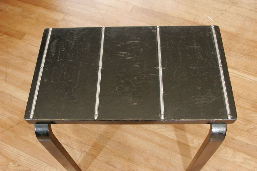 RARE, ORIGINAL ALVAR AALTO LUGGAGE RACK FROM THE SAVOY HOTEL IN LONDON. IT STILL BEARS THE SAVOY ROOM NUMBERS AS WELL AS THE FINMAR LABEL.