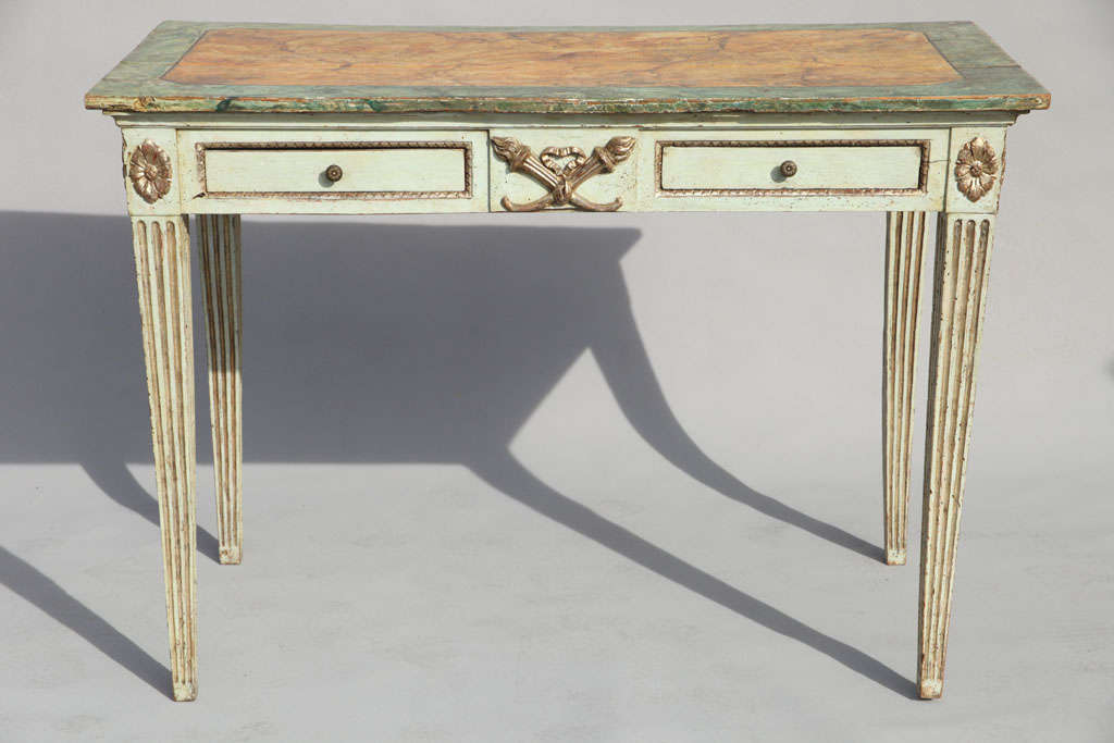Italian Painted 18th/19th Century Venetian Console For Sale