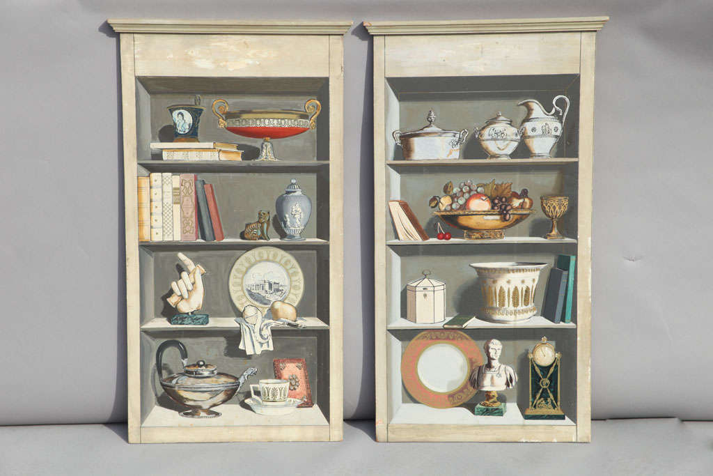 Pair of Trompe L'oeil Panels