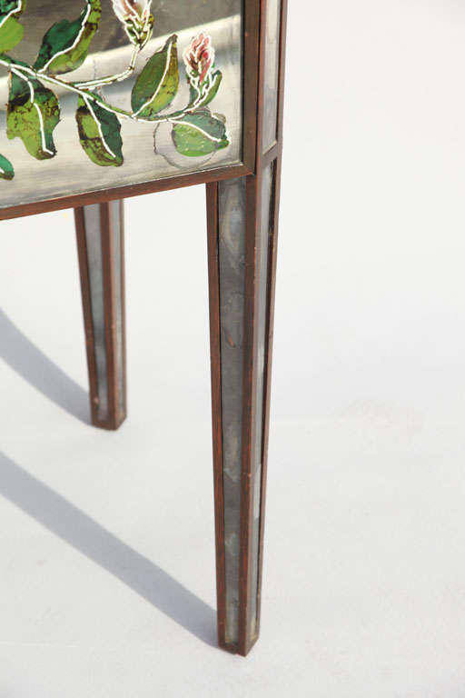 Pair of Mirrored Églomisé  End Tables 2