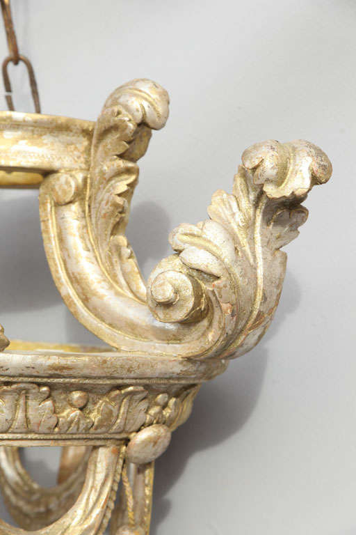 19th Century Silvergilt 19c. Bed Crown