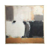 An Abstract Oil Painting in Original Strip Frame