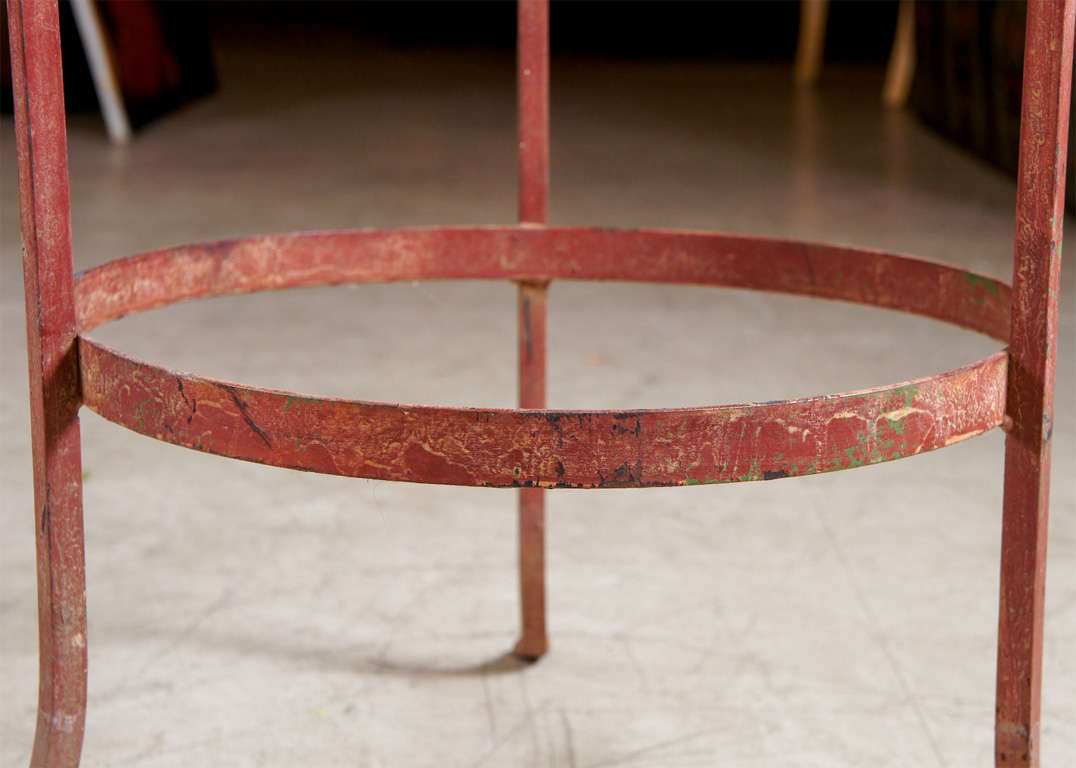 Mid-20th Century Pair of Wrought Iron End Tables