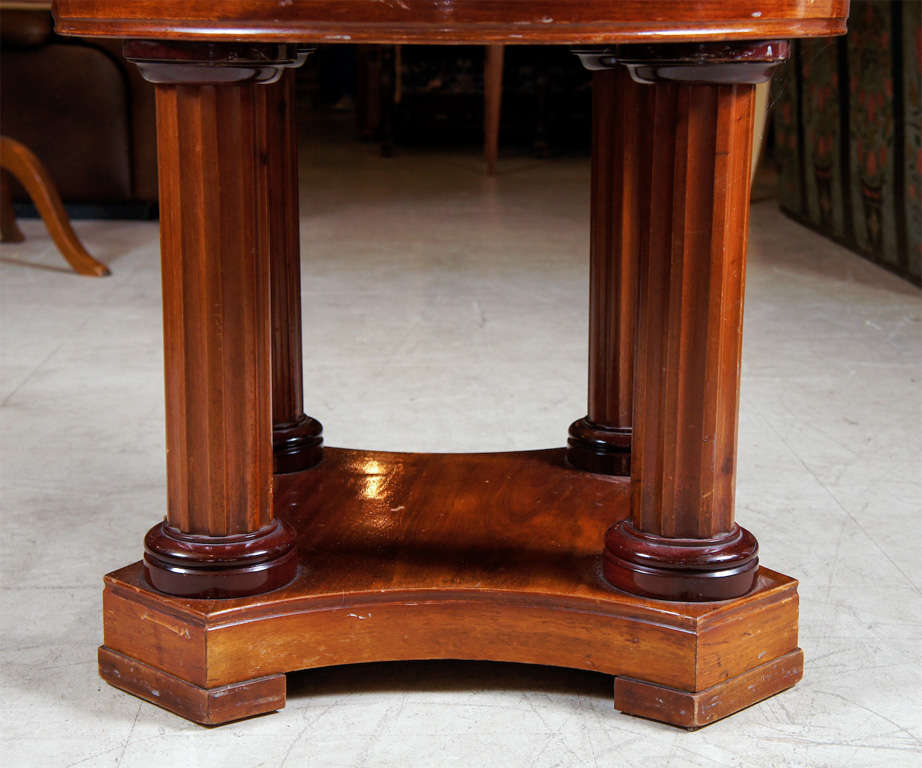 20th Century Mahogany Center Table For Sale