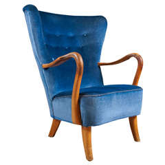 Blue Armchair by Alfred Christiansen