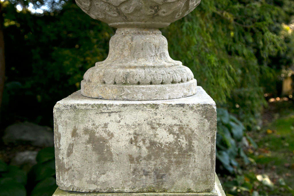19th Century Stone Garden Urn after Townley Vase