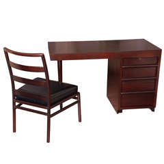 Desk and Chair by T.H. Robsjohn-Gibbings for Widdicomb