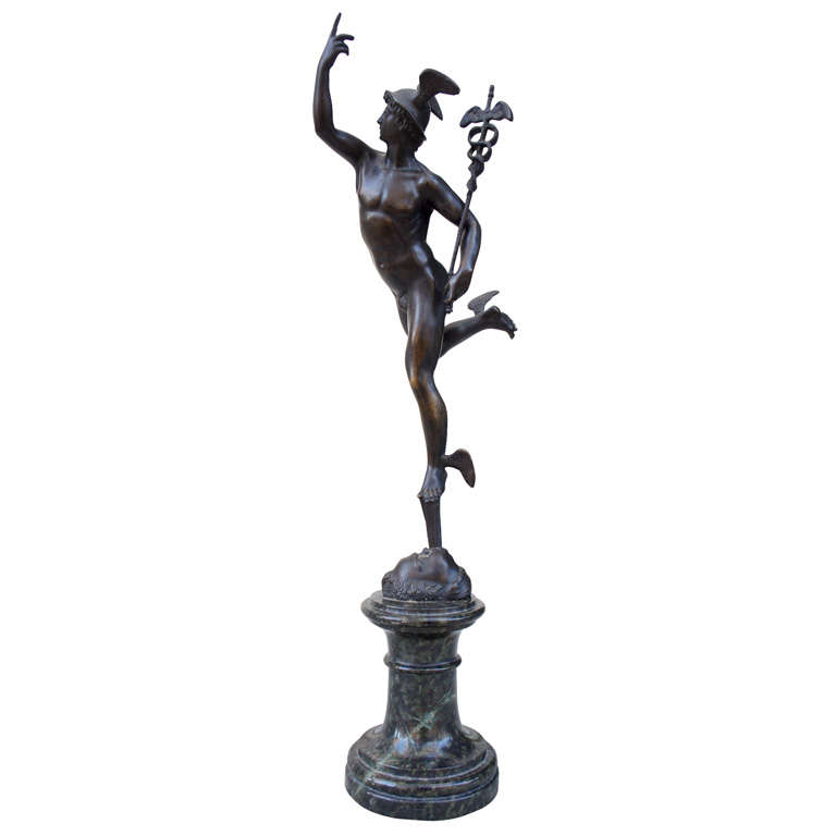 Bronze Figure of Mercury After Giambologna
