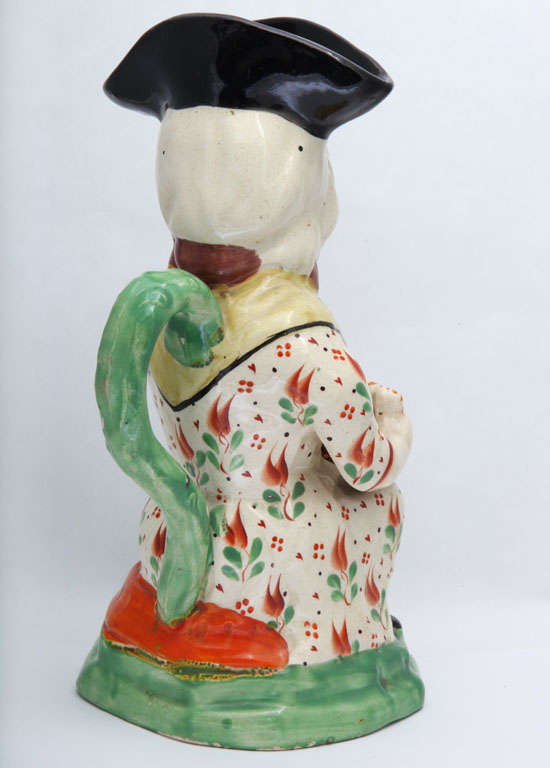 Pottery A  Fine English Creamware Martha Gunn Toby Jug