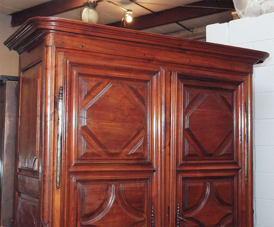 18th Century and Earlier Fine French Louis XIV Walnut Armoire