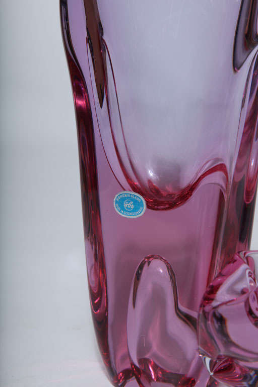 Mid-20th Century Organic Form Vase and Bowl by Zelezny Brod
