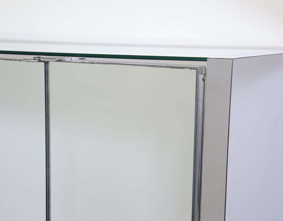American 1970's Mirrored Pace Console