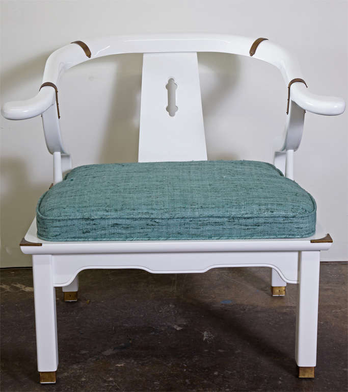 Pair of Ming Chairs by Century with New Lacquer