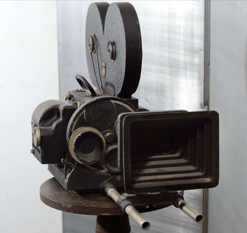 This unique find is amazing. It is so perfectly fabricated , that at first glance one assumes it's an actual camera. It is actual a carved wood and aluminum window display. These must have been made for their special distributors . I would imagine