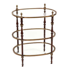 Three-Tier Gilt Bronze and Mahogany Table 5