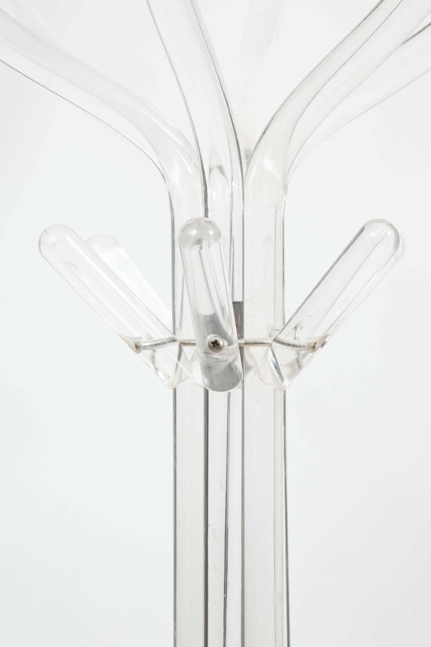 American Lucite Coat Rack or Hall-Tree, Early 1960s