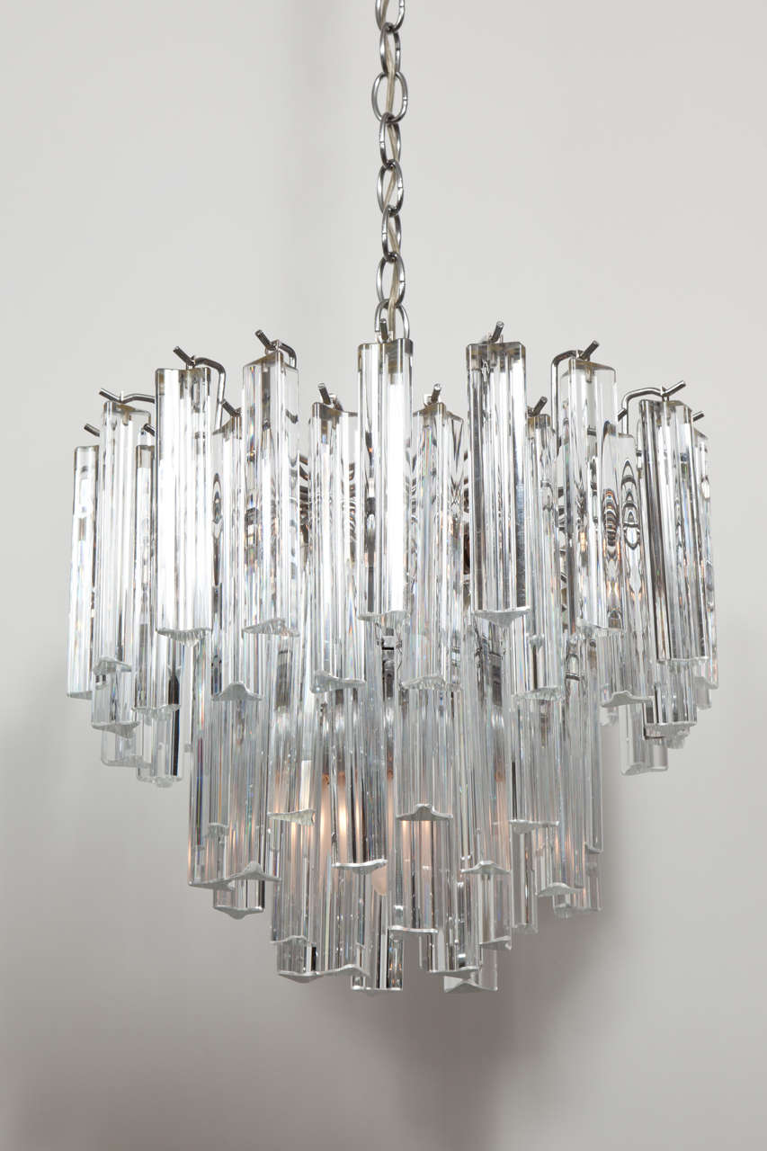 Camer Murano Glass Chandelier In Excellent Condition In New York, NY