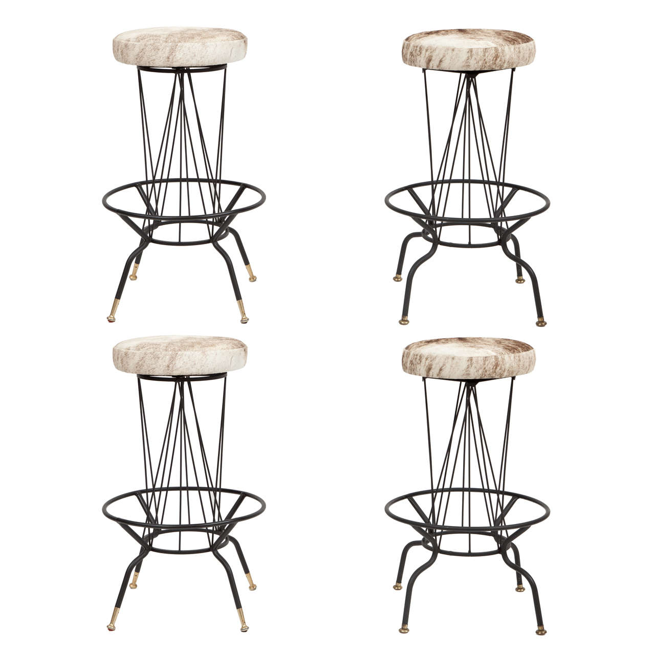 Set of 4 MidCentury Bar Stools by Troy Sunshade Company at 1stDibs