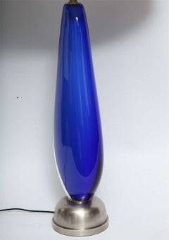 Seguso Table Lamp Mid Century Modern Murano Art Glass 1950's