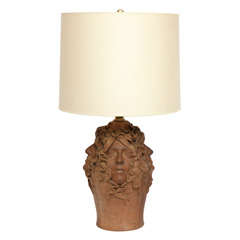 1970s Sculptural Ceramic Table Lamp 1