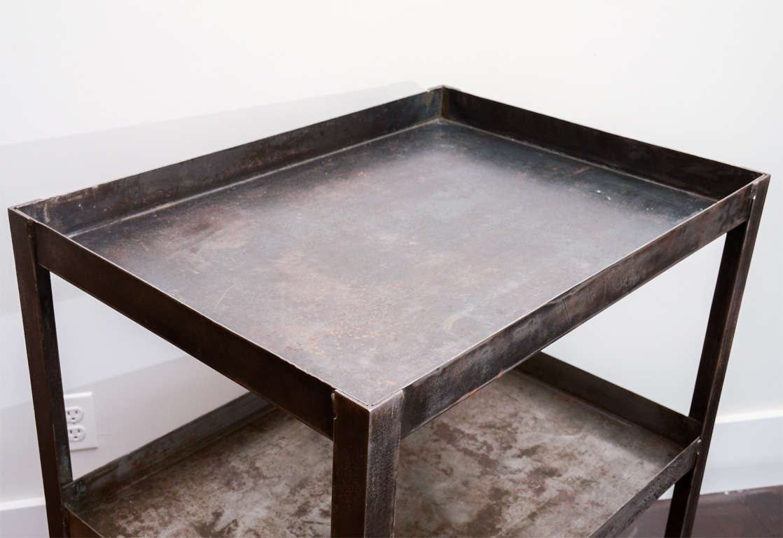 20th Century Three Tiered Industrial Cart on Casters