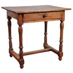 19th C. French Walnut Desk/Table