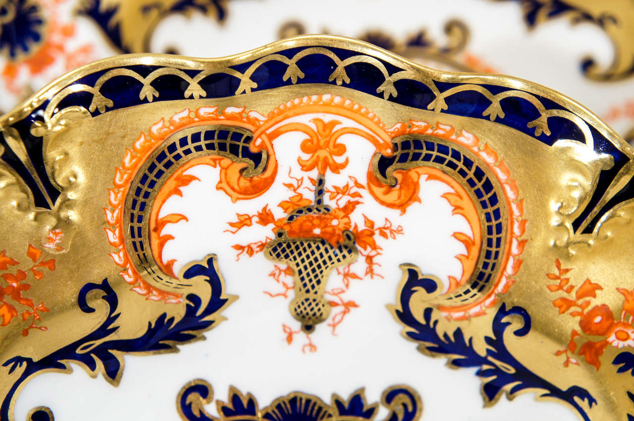 Service à dessert Royal Crown Derby « Imari » de 16 pièces avec or en vente 1