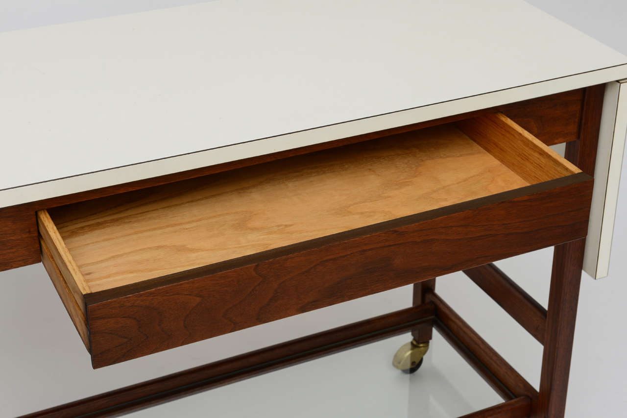 rolling drop leaf table