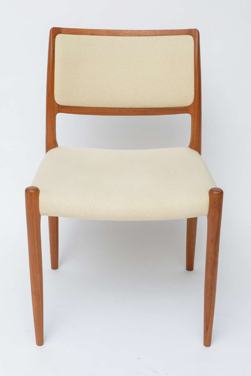 Six Danish Teak Dining Chairs - Neils Otto Moller In Excellent Condition In Miami, FL