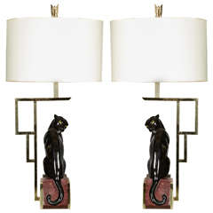 Vintage Very decorative pair of lamps