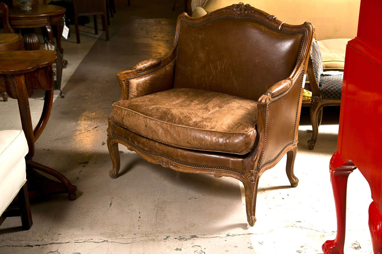 French Provincial Style Bergere Chair 1