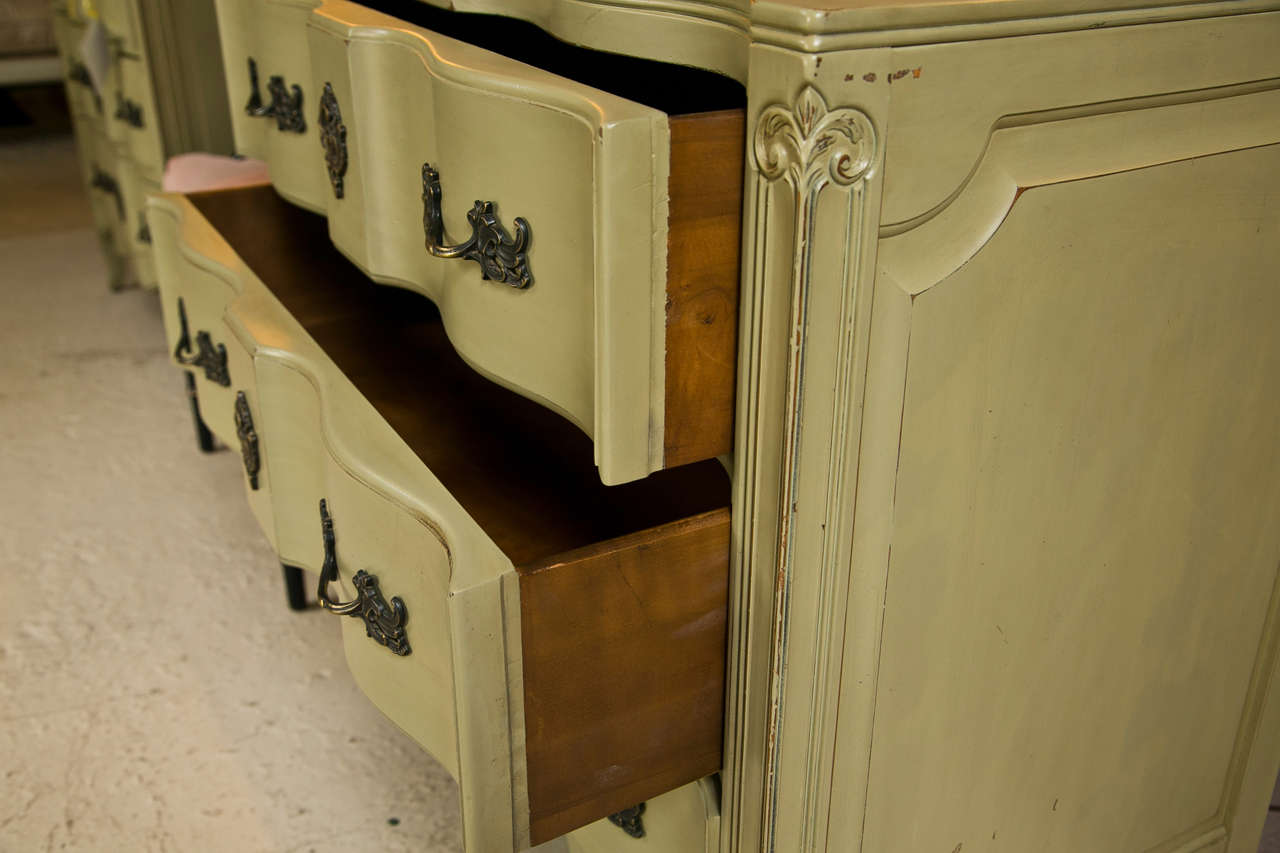 french painted chest of drawers