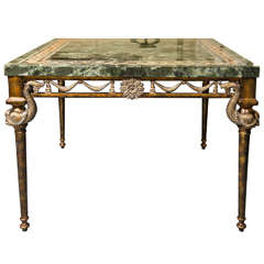 Marble-Top Center Table by Maitland-Smith