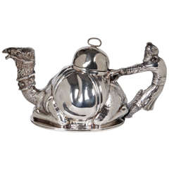 Vintage Karawan Silverplate Teapot Mariage Freres 20th Century