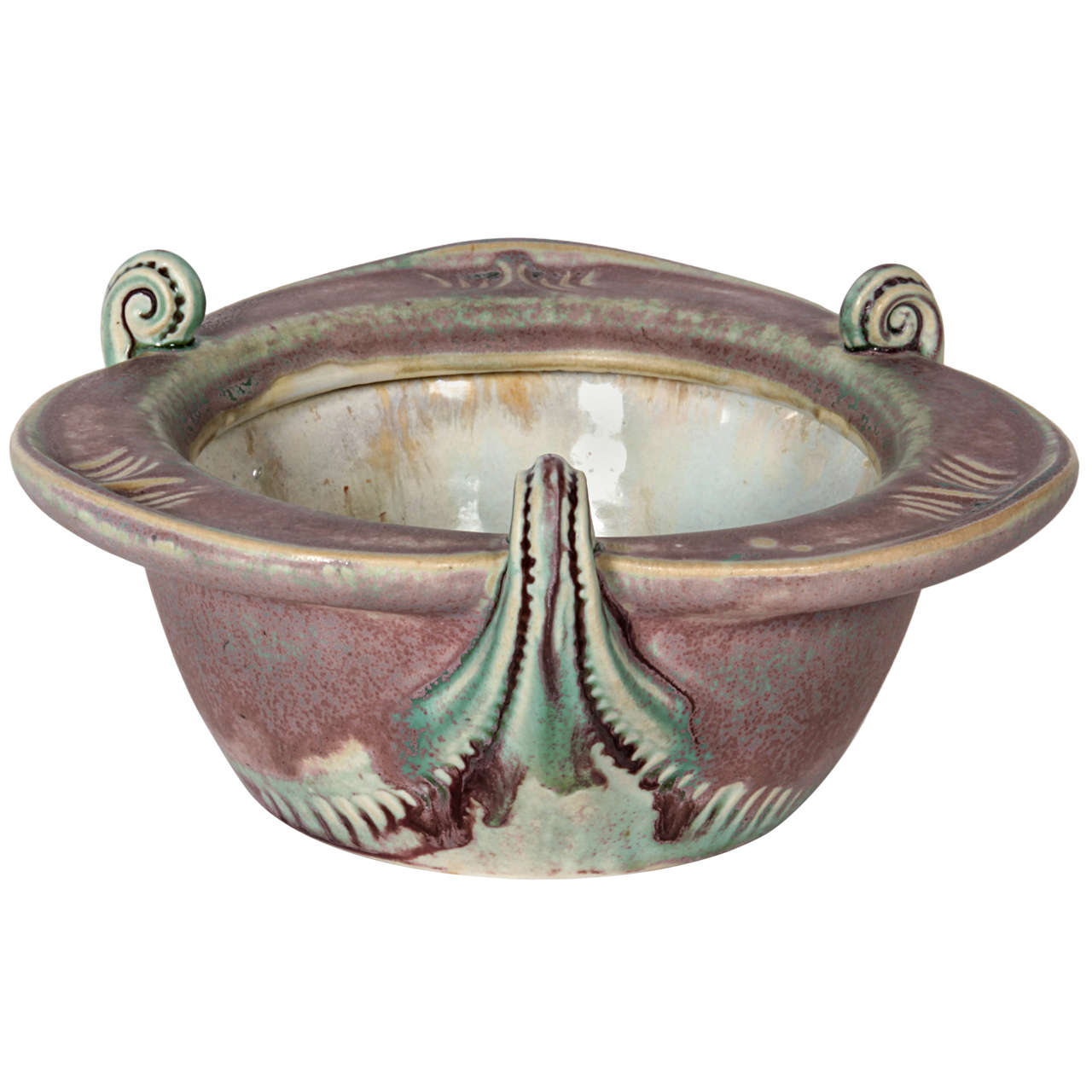 Louis Majorelle French Art Nouveau "Fiddleback Fern" bowl c. 1900 For Sale