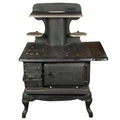 Antique Late 1800s Cast Iron Stove by Romantic