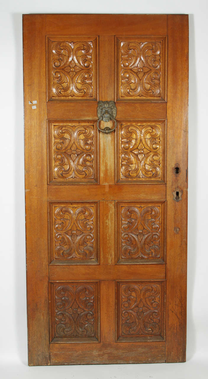 Front entry door salvaged from a home in Los Angeles. Solid construction.