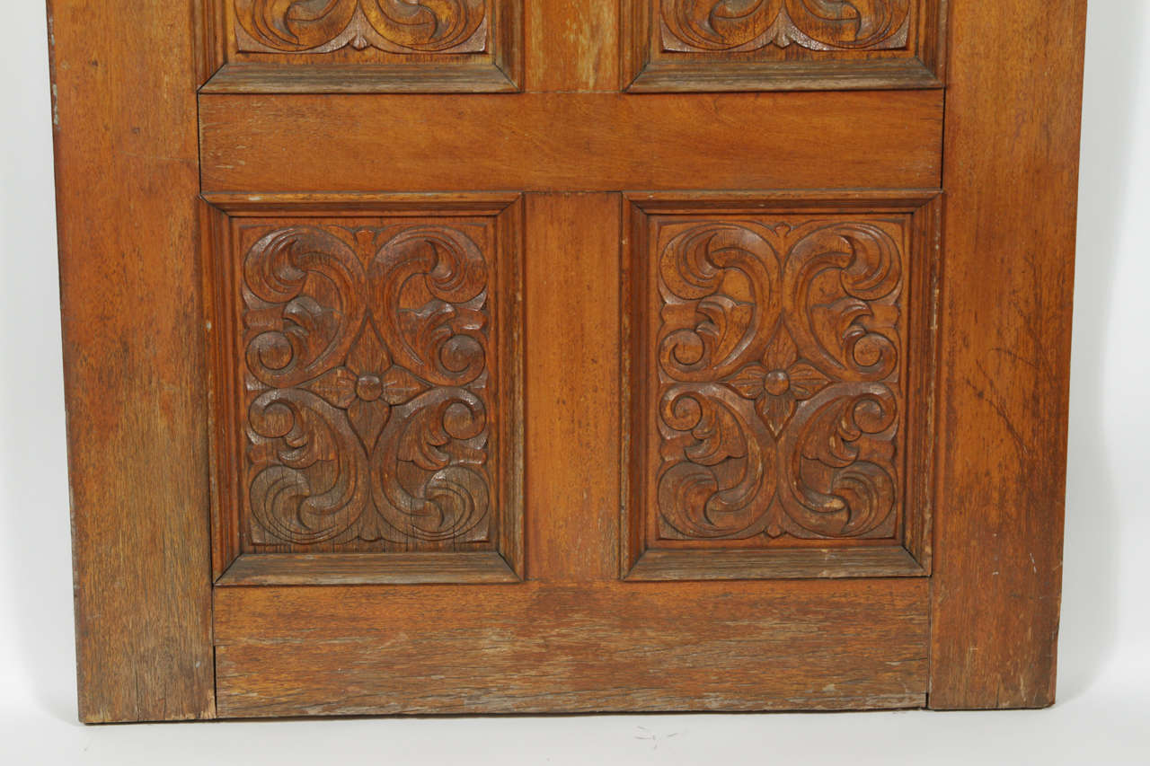 carved wood front door